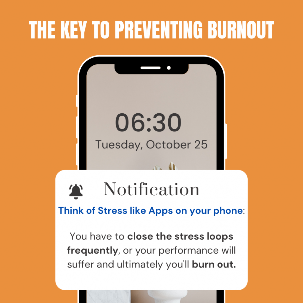 How to Prevent Burnout: Close your Stress Loops